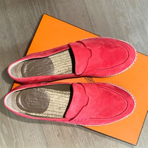 Trip espadrilles Hermès Pink size 38 EU in Suede 